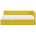 Struttura Letto Angolare con Materasso 2 pcs Giallo Velluto - Foto miniatura 5