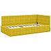 Struttura Letto Angolare con Materasso 2 pcs Giallo Velluto - Foto miniatura 6