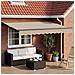 Cornice per Tenda Manuale con LED Beige e Antracite 3 x 2,5 m - Foto miniatura 2