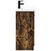 Set di mobili per il bagno Rovere Fumo 56 x 37,5 x 81 cm - Foto miniatura 5