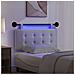 Testiera sospesa Con luce LED Bianco Similpelle - Foto miniatura 5