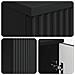 Scrivania Nero 142,5 x 50 x 75 cm Legno ingegnerizzato - Foto miniatura 7