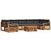 Set di divani da esterno con cuscino 8 pcs Naturale e Antracite - Foto miniatura 1