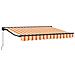 Tenda retrattile manuale Giallo, Arancione e Bianco 3,5 x 2 m - Foto miniatura 1