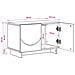 Supporto TV 60 x 34.5 x 40 cm Nero Legno ingegnerizzato - Foto miniatura 9