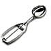 Paletta per gelato ovale Professional 67163, in acciaio inossidabile, 63 x 48 - Foto miniatura 1