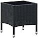 Tavolo Da Giardino Nero 40x40x45 Cm In Polyrattan - Foto miniatura 1