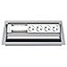 Cableport Standard 6-fold - Steckdosengehuse Fr Unterputzmontage - Spannungsversorgung X 4 - Silber, Ral 9006 - Foto miniatura 2