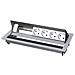 Cableport Standard 6-fold - Steckdosengehuse Fr Unterputzmontage - Spannungsversorgung X 4 - Silber, Ral 9006 - Foto miniatura 1