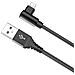 USB-A LIGHTNING L-SHAPE CABLE BK - Foto miniatura 2