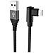 USB-A LIGHTNING L-SHAPE CABLE BK - Foto miniatura 1