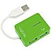 USB 2.0 4-Port Hub, Verde, Windows 98SE / ME / 200 / XP / Vista / 2003/7 - Foto miniatura 1