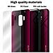 Custodia Compatibile Con Samsung Galaxy S9 Plus - Ottica A Strisce In Cremisi Rosa - Coperchio Protettivo In Vetro Temperato E Silicone Tpu - Foto miniatura 7