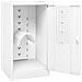 Armadio Porta Sella Bianco 53x53x105 Cm In Acciaio - Foto miniatura 4