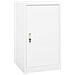 Armadio Porta Sella Bianco 53x53x105 Cm In Acciaio - Foto miniatura 1