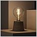 Lampada Da Tavolo Cemento Ray 130xø130 Mm Cemento - Foto miniatura 1