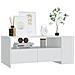 Tavolino Da Salotto Bianco 102x55x42 Cm Legno Legno Multistrato - Foto miniatura 5