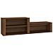 Scarpiera Rovere Marrone 150x35x45 Cm In Legno Multistrato - Foto miniatura 2