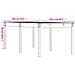 Tavolo Da Giardino Bianco 203,5x100x76cm Legno Massello Di Pino - Foto miniatura 5