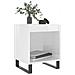 Comodini 2pz Bianco Lucido 40x35x50 Cm In Legno Multistrato - Foto miniatura 3