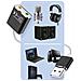 Adattatore Audio Esterno Usb Doppio Jack 3,5 Mm Per Microfono E Cuffie, Bianco / Nero - Foto miniatura 3
