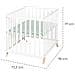0242WEG240 box per bambino Verde, Bianco MDF, Cotone, Poliestere, Legno - Foto miniatura 6