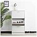 Scarpiera 3 Ante Ripiani Doppia Profondita Legno Mdf 63x24x115 Bianco Frassinato - Foto miniatura 4