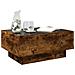 Tavolino Salotto Con Led Rovere Fumo 70x50x30 Cm Multistrato - Foto miniatura 4