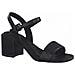 Black Elegant Open Sandals Sandali Pelle Scarpe Donna Nero Eu 36, 2-28331-28 001 - Foto miniatura 2