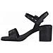 Black Elegant Open Sandals Sandali Pelle Scarpe Donna Nero Eu 36, 2-28331-28 001 - Foto miniatura 3