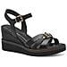 Black Casual Open Sandals Sandali Pelle Scarpe Donna Nero Eu 36, 1-28010-42 001 - Foto miniatura 1