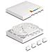 Scatola di connessione in fibra ottica FTTH per montaggio a parete per 4 x SC Simplex o LC Duplex bianco - Foto miniatura 5