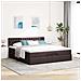 Struttura Letto Pouf Con Materasso 160x200 Cm In Tessuto - Foto miniatura 3