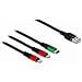 Cavo di ricarica USB 3 in 1 Tipo-A a 2 x Lightning / USB Type-C da 1 m - Foto miniatura 1