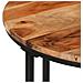 Tavolino Salotto 55x55x45cm In Legno Massello Di Acacia E Ferro - Foto miniatura 4