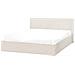 Letto Contenitore Bouclé Orbey 140 X 200 Cm Bianco Sporco - Foto miniatura 4