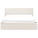 Letto Contenitore Bouclé Orbey 140 X 200 Cm Bianco Sporco - Foto miniatura 6
