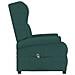 Poltrona Ad Ala Reclinabile Elettrica Verde Scuro In Tessuto - Foto miniatura 4
