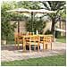 Set da Pranzo da Giardino da 5 Pezzi in Legno Massello di Acacia - Foto miniatura 2