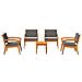 Set Bistro da 5 pezzi con cuscini - Legno massello di acacia - Foto miniatura 6