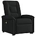 Poltrona Alzapersona Massaggiante Reclinabile Nera in Tessuto - Foto miniatura 4
