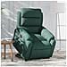 Poltrona Alzapersona Reclinabile Elettrica Verde Scuro Velluto - Foto miniatura 2
