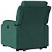 Poltrona Alzapersona Reclinabile Elettrica Verde Scuro Velluto - Foto miniatura 5