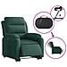 Poltrona Alzapersona Reclinabile Elettrica Verde Scuro Velluto - Foto miniatura 6
