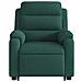 Poltrona Alzapersona Reclinabile Elettrica Verde Scuro Velluto - Foto miniatura 9