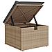 Set Divano da Giardino 6 pz con Cuscini Beige Polyrattan Acacia - Foto miniatura 9