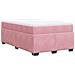 Giroletto a Molle con Materasso Rosa 120x190 cm in Velluto - Foto miniatura 1