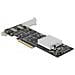 Scheda PCI Express x8 per 2 x SuperSpeed USB 20 Gbps (USB 3.2 Gen 2x2) USB Type-C femmina esterno Dual Channel - Fattore di forma a basso profilo - Foto miniatura 1
