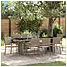 Set da Pranzo per Giardino 9 pcs Grigio Poly Rattan - Foto miniatura 2