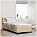 Letto box spring con materasso Crema 80 x 200 cm Tessuto - Foto miniatura 2